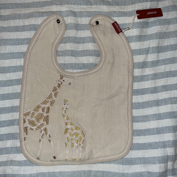 Linen Milkbarn Giraffe Bib - Picture 1 of 4